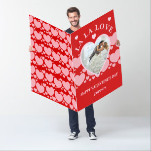 Jumbo Couple Photo La La Love Valentine’s Day Card