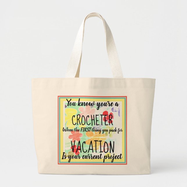 Jumbo Crochet Tote Bag (Front)