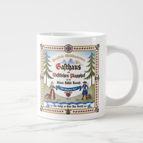 Jumbo Espresso Bone China Mugs  Lodge Signage