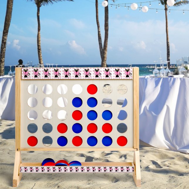 Jumbo Fast Four Black Cat Felines Kittens (Wedding)