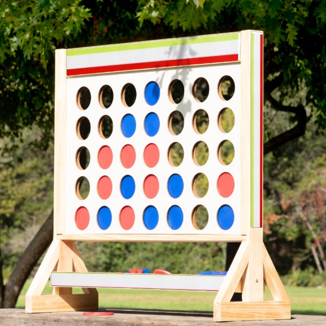 Jumbo Fast Four Green Red & White Stripe (Lawn)