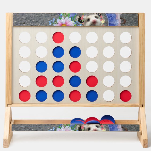 Jumbo Fast Four Possum Floral  (Front)