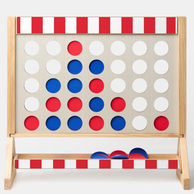 Jumbo Fast Four Red & White Stripe (Front)