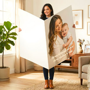 Jumbo First Mother’s Day Photo Card from Baby