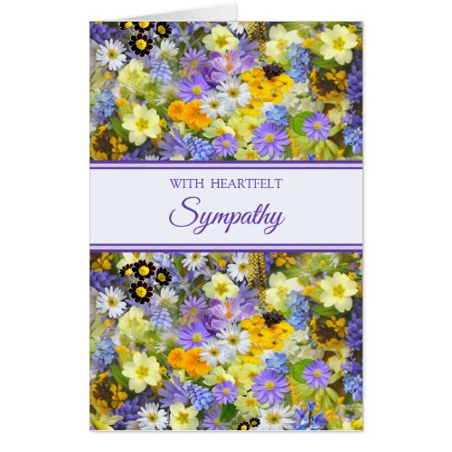 Jumbo Floral Sympathy Card