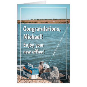 Jumbo Funny Fishing Retirement Card