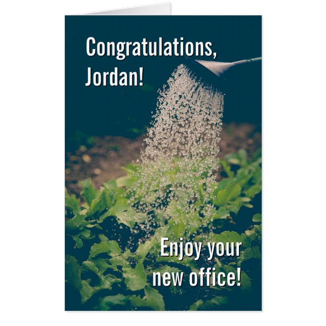 Jumbo Funny Gardening Retirement Card (Front)