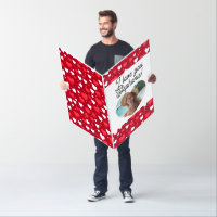 Jumbo Giant Photo Heart Name Custom Valentines Day