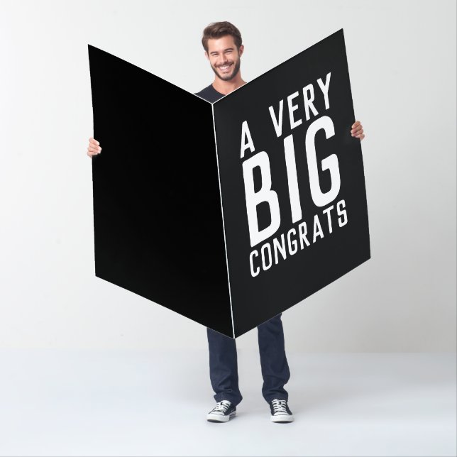 JUMBO GIANT WEDDING CONGRATS BIGGEST CARD (In Situ)