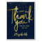Jumbo Glamorous Very Big Thank You Navy Gold