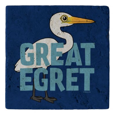 Jumbo Great Egret Trivet