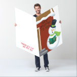 Jumbo Greeting Cards: Giant Christmas Snowman Card<br><div class="desc">Just like giving a tiny card, except WAY BETTER! An oversized crowd-pleaser, this jumbo card is sure to deliver a huge smile! Ships in a GIANT envelope with an equally GIANT novelty stamp. • Dimensions: 18" x 24" • Printed on durable opaque plastic in vibrant full digital color • Each...</div>