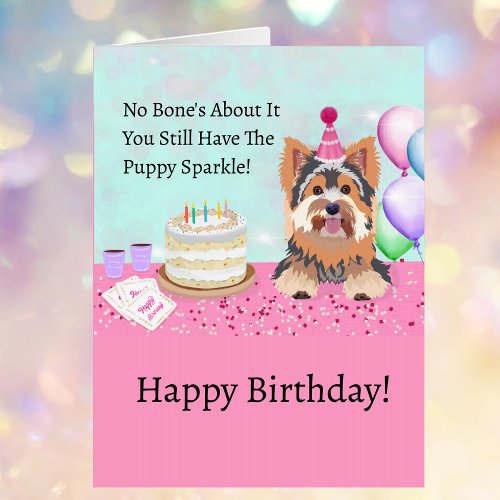 Jumbo Happy Birthday Australian Terrier With Cake