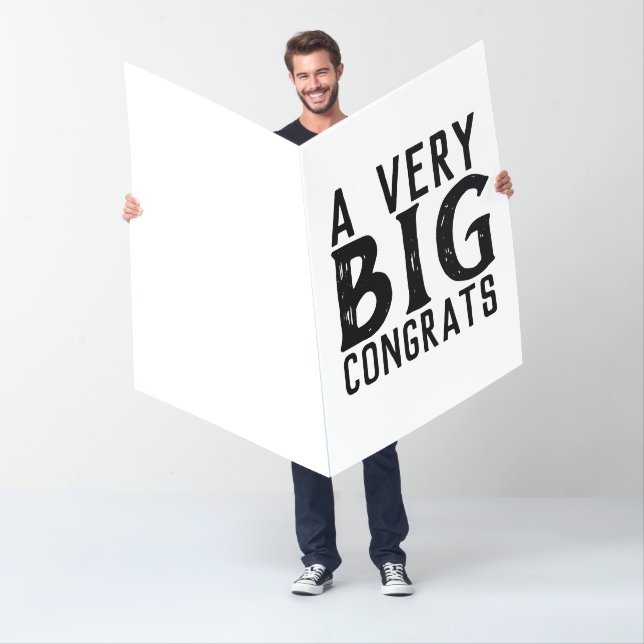 JUMBO HUGE BIG WEDDING CONGRATULATIONS CARD (In Situ)