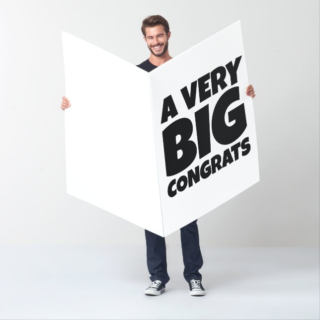 JUMBO HUGE BIG WEDDING CONGRATULATIONS CARD (In Situ)