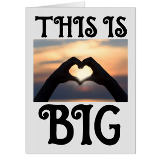 JUMBO HUGE BIG WEDDING CONGRATULATIONS CARD