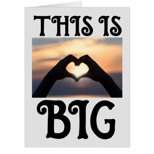 JUMBO HUGE BIG WEDDING CONGRATULATIONS CARD (Front)