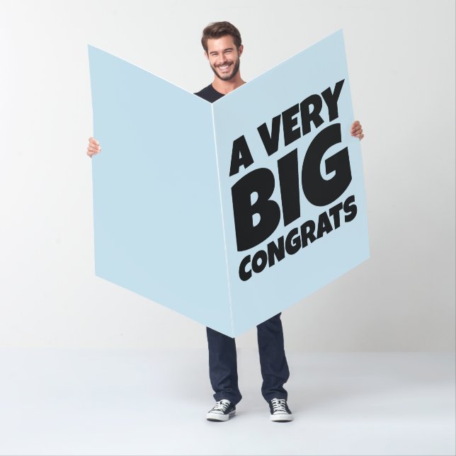 JUMBO HUGE BIG WEDDING CONGRATULATIONS CARD (In Situ)