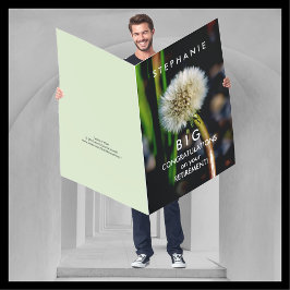 JUMBO HUGE GIANT BIG Make A Wish Name Retirement Card