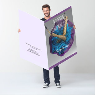 JUMBO HUGE Large Big Bottom's UP Happy Retirement Card