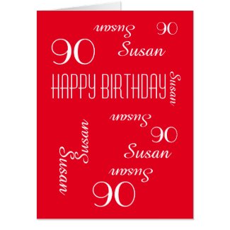 JUMBO HUGE PERSONALIZE SIGNATURE Name Age Birthday