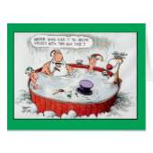 Jumbo Invite Frosty Christmas Card (Front Horizontal)