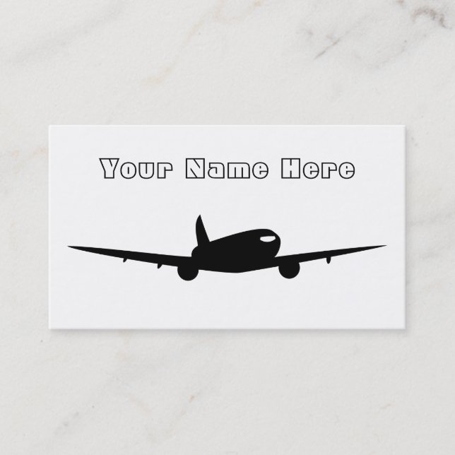 Jumbo Jet Business Card (Front)