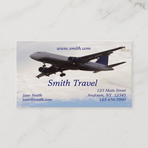 Jumbo Jet Business Card