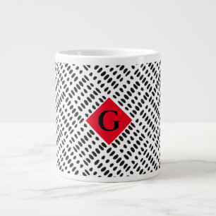Jumbo Modern Dalmatian Mud Cloth 20oz Mug