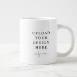 Jumbo Mug 20oz.<br><div class="desc">Customize your design in Templett. After you are done editing,  download your file in a JPG format (don't forget to turn on the bleed option). Upload your design here by clicking on the blue "Personalize" button.</div>