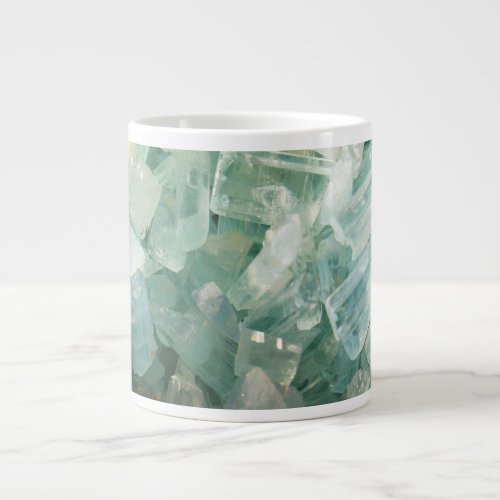 Jumbo Mug Aquamarine Blue Beryl Crystal Gemstone