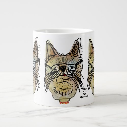 Jumbo Mug Funny Crazy Cat Original