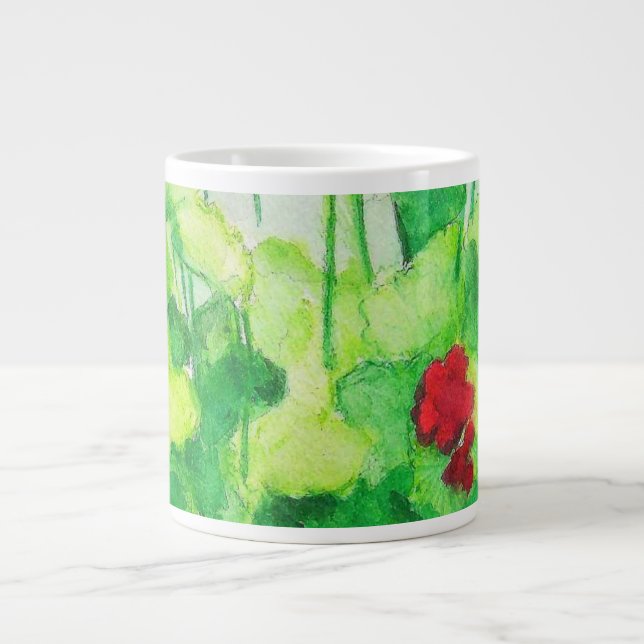 Jumbo Mug - Geraniums In August (Front)
