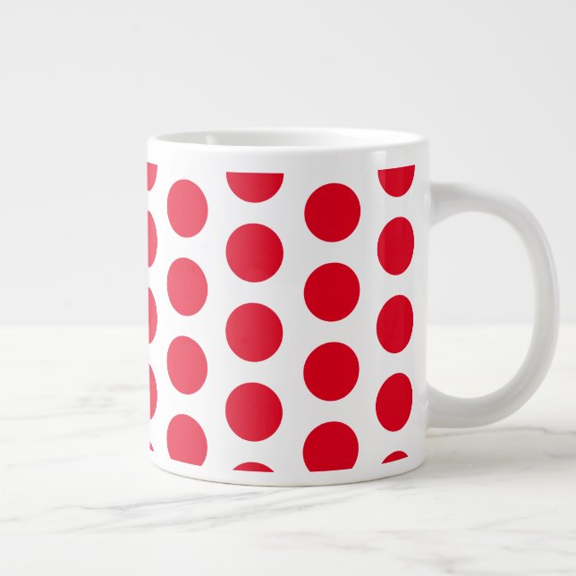 Jumbo Mug-Polka Dots   Coffee Mug (Right)
