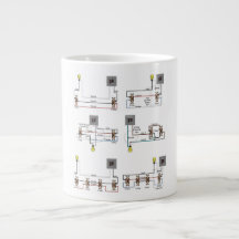 Jumbo Mug with 2-Way, 3-Way, 4-Way Diagrams