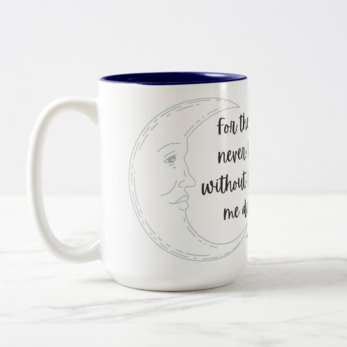 Jumbo mug with Edgar Allan Poe quote