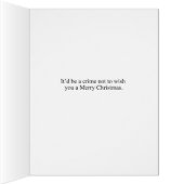 Jumbo Not Worth It Christmas Card (Inside (Right))