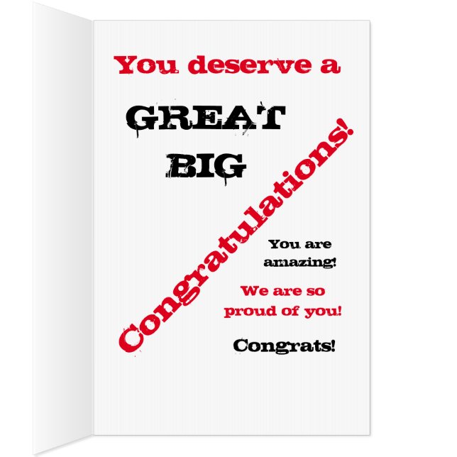 Jumbo Personalized Graduation card (Inside (Right))