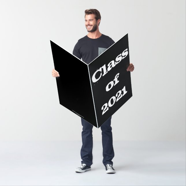 Jumbo Personalized Graduation card class of 2021 (In Situ)