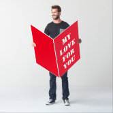 I LOVE YOU JUMBO OVERSIZED GREETING CARD