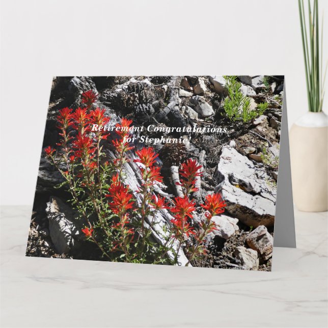 JUMBO Personalized Name Retirement Congratulations Card (Front)