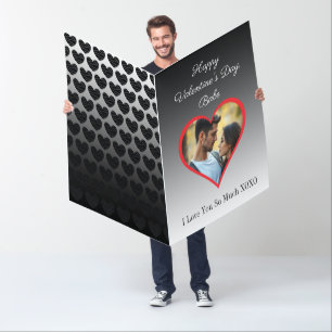 Jumbo Personalized Photo Valentines Day Card
