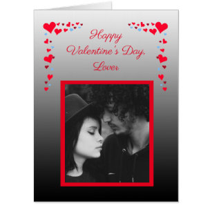 Jumbo Personalized Photo Valentines Day "Card Card