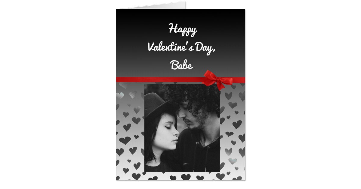 Jumbo Personalized Photo Valentines Day "Card Card Zazzle