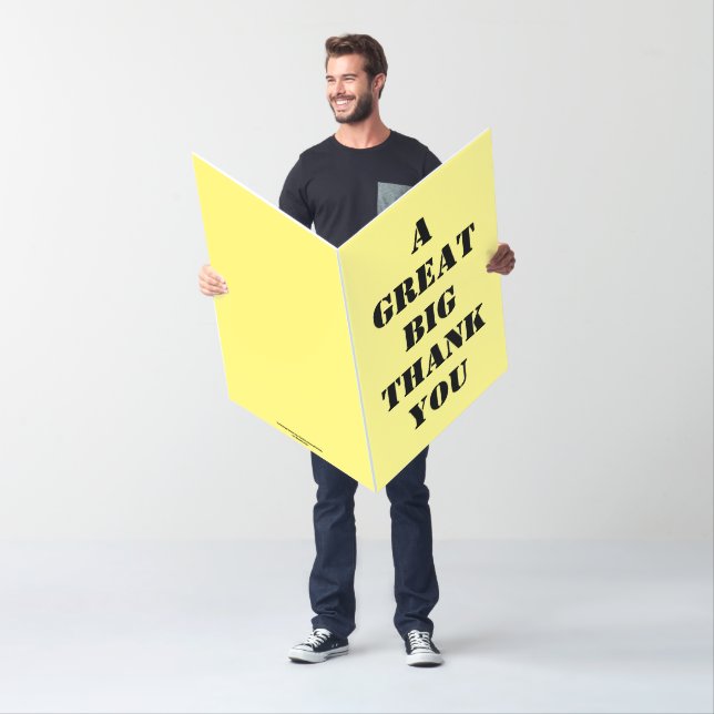 Jumbo Personalized Thank You Card (In Situ)