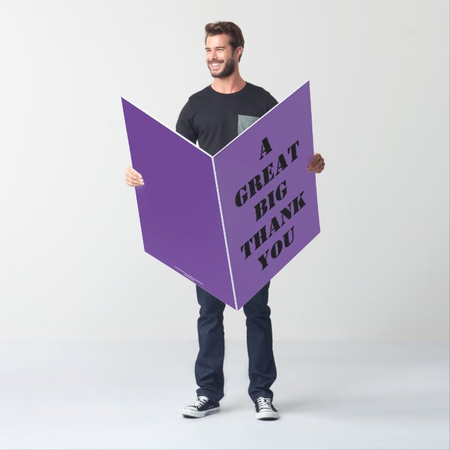 Jumbo Personalized Thank You Card (In Situ)