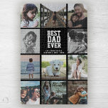 Jumbo Photo Collage Father's Day BEST DAD EVER Jigsaw Puzzle<br><div class="desc">Modern Instagram Photo Collage Father's Day Family Jumbo Puzzle on black.
A beautiful,  modern Father's Day gift: A trendy instagram photo collage puzzle to be personalized with your favorite photos,  personal message and names for the best dad ever.</div>