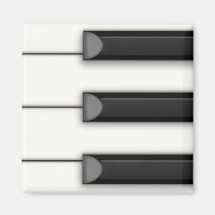 Jumbo Piano Keys Detail Musical Magnet