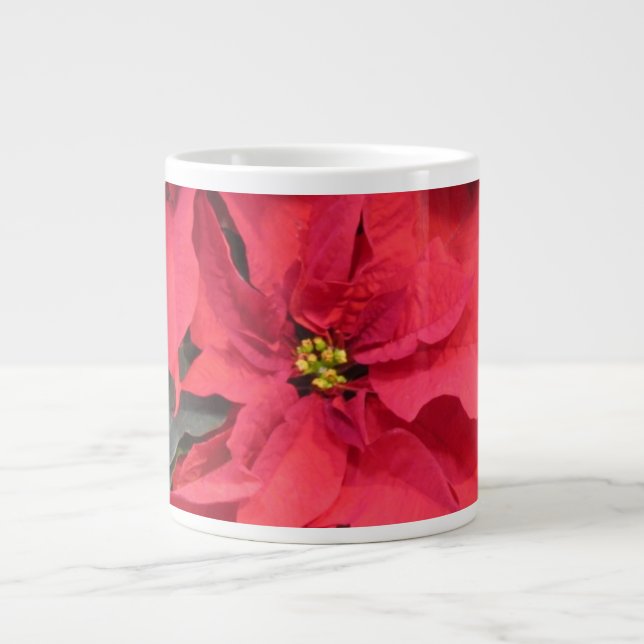 Jumbo Poinsettia Mug (Front)