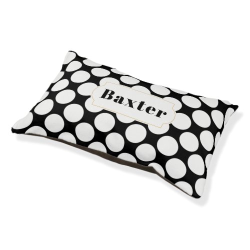 Jumbo Polka Dots Personalized Pet Bed